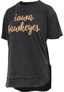 Pressbox Iowa Hawkeyes Womens Black Chelsea Short Sleeve T-Shirt