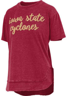 Pressbox Iowa State Cyclones Womens Crimson Chelsea Short Sleeve T-Shirt