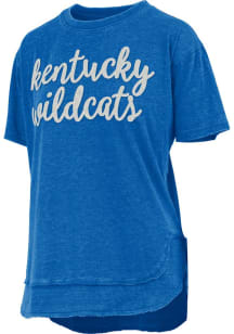 Pressbox Kentucky Wildcats Womens Blue Chelsea Short Sleeve T-Shirt