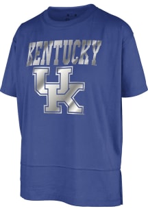 Pressbox Kentucky Wildcats Womens Blue Teagan Short Sleeve T-Shirt