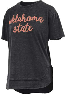 Pressbox Oklahoma State Cowboys Womens Black Chelsea Short Sleeve T-Shirt
