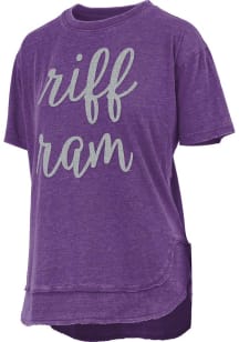 Pressbox TCU Horned Frogs Womens Purple Chelsea Short Sleeve T-Shirt