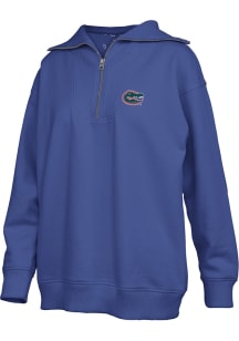 Pressbox Florida Gators Womens Blue Thelma Qtr Zip