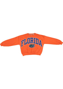 Pressbox Florida Gators Womens Orange Sweeper Crew Sweatshirt
