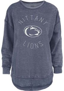 Pressbox Penn State Nittany Lions Womens Navy Blue Bakersfield Crew Sweatshirt