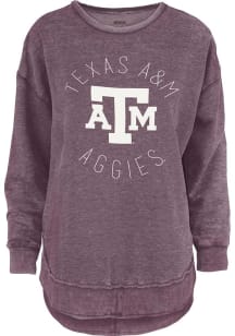 Pressbox Texas A&M Aggies Womens Maroon Bakersfield Crew Sweatshirt