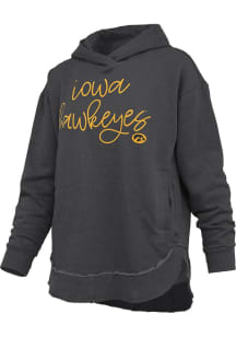 Pressbox Iowa Hawkeyes Womens Black Clairmont Hooded Sweatshirt
