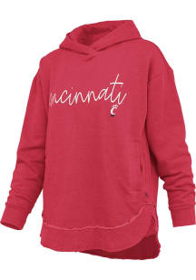 Pressbox Cincinnati Bearcats Womens Red Clairmont Hooded Sweatshirt