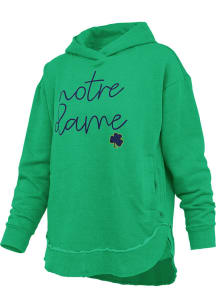 Pressbox Notre Dame Fighting Irish Womens Kelly Green Clairmont Hooded Sweatshirt