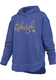 Pressbox Pitt Panthers Womens Blue Clairmont Hooded Sweatshirt