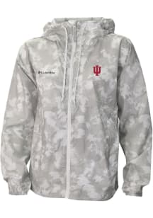 Columbia Indiana Hoosiers Womens White Heat Seal Flash Challenger Light Weight Jacket