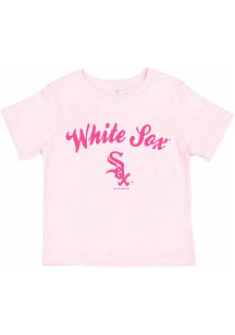 Chicago White Sox Infant Girls Script Logo Short Sleeve T-Shirt Pink