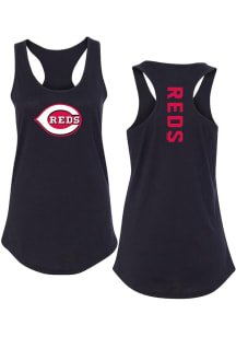 Cincinnati Reds Womens Black Ideal Tank Top
