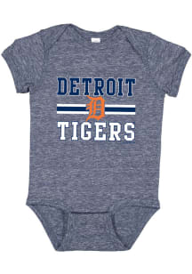 Detroit Tigers Baby Navy Blue Home Team Short Sleeve One Piece