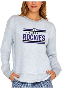 Colorado Rockies Womens Grey Nantucket Crew Sweatshirt