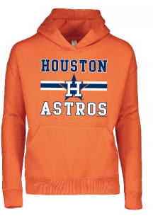 Houston Astros Youth Orange Home Team Long Sleeve Hoodie