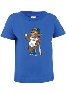 Clark the Cub Chicago Cubs Infant Baby Mascot Short Sleeve T-Shirt Blue