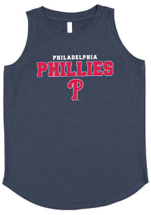 Philadelphia Phillies Womens Blue High Neck Tank Top