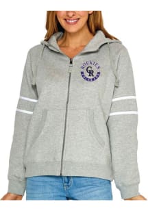 Colorado Rockies Womens Grey Full Zip Long Sleeve Full Zip Jacket