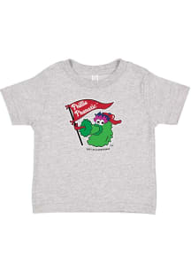 Phillie Phanatic Philadelphia Phillies Infant Phanatic Flag Short Sleeve T-Shirt Grey