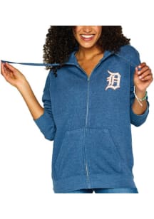 Detroit Tigers Womens Blue Full Zip Long Sleeve Full Zip Jacket