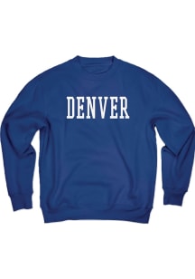 Blue 84 Denver Womens Blue Denver embroidery Crew Sweatshirt