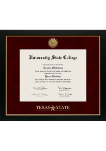 Texas State Bobcats Medallion Manchester Diploma Frame - Maroon