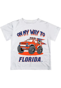 Vive La Fete Florida Gators Infant On My Way Short Sleeve T-Shirt White