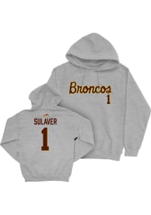 Reagan Sulaver Western Michigan Broncos Mens Grey NIL Script Player Hood