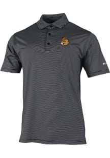 Columbia Oregon State Beavers Mens Black Vault Heat Seal Double Hit Short Sleeve Polo