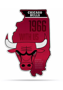 Chicago Bulls State Shape Sport Shape Pennant - Black