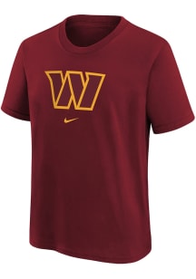 Nike Washington Commanders Youth Burgundy Logo Short Sleeve T-Shirt