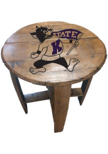 K-State Wildcats Willie Logo Brown End Table