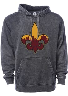 Rally Detroit City FC Mens Black Fleur-de-lis Fashion Hood