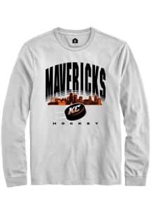 Rally Kansas City Mavericks White Vent Long Sleeve Fashion T Shirt
