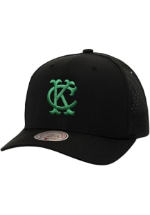 Mitchell and Ness Kansas City Athletics Perfect Pro Logo Mesh Adjustable Hat - Black