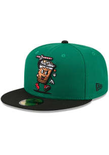 New Era Reading Fightin Phils Mens Kelly Green 2026 MiLB Theme Night 59FIFTY Fitted Hat