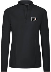 Levelwear Philadelphia Flyers Womens Black Upright 3D Embroidered Patch Qtr Zip
