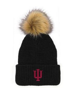 LogoFit Indiana Hoosiers Black Belgian Womens Knit Hat