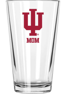 Indiana Hoosiers Mom 16oz Pint Glass - White