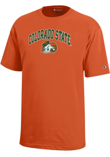 Champion Colorado State Rams Youth Orange Team Logo Short Sleeve T-Shirt