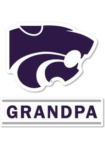 K-State Wildcats 3 Inch Grandpa Auto Decal - Purple