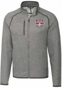 Cutter and Buck New York Red Bulls Mens Grey Mainsail Big and Tall Light Weight Jacket
