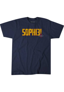 Sophie Cunningham Indiana Fever Navy Blue Sophi3 Short Sleeve Fashion Player T Shirt