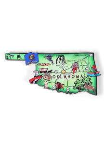 Oklahoma Green Map Magnet