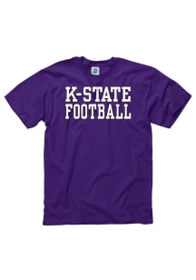 K-State Wildcats Purple Football Short Sleeve T Shirt