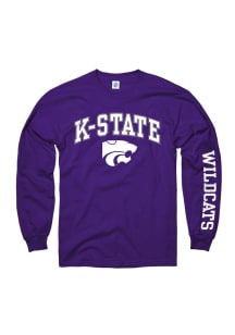 K-State Wildcats Purple Arch Long Sleeve T Shirt