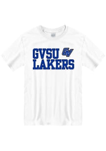 Grand Valley State Lakers White Slogan Short Sleeve T Shirt