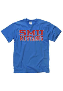 SMU Mustangs Blue Blue Rally Loud Short Sleeve T Shirt