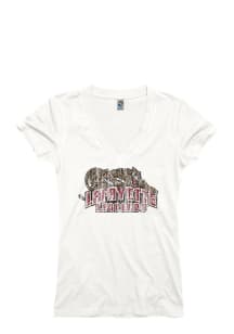 Lafayette College Womens White Ageless Short Sleeve T-Shirt